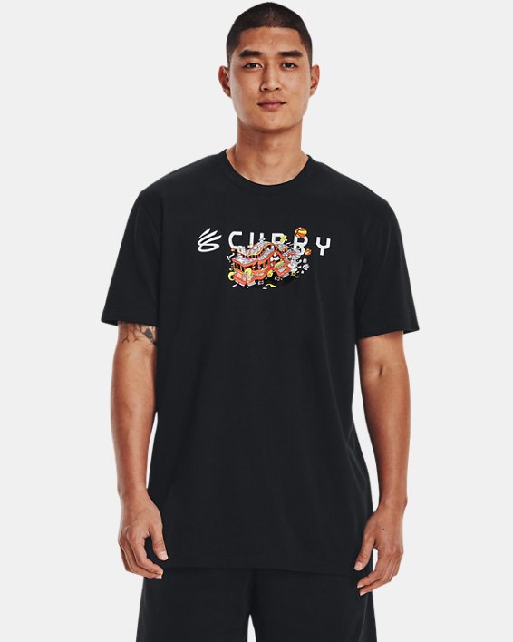 Men's Curry Trolly Heavyweight Short Sleeve, Black, pdpMainDesktop image number 0